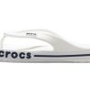 Tongs unisexes Crocs Bayaband blanc bleu « Blanc Bleu » 205393-126