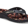 Tongs unisexes Crocs Classic Animal, imprimé léopard, « Black Leopard », 207872-0CU