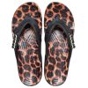 Tongs unisexes Crocs Classic Animal, imprimé léopard, « Black Leopard », 207872-0CU
